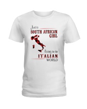 SOUTH AFRICAN GIRL LIVING IN ITALIAN WORLD Ladies T-Shirt thumbnail