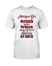 Michigan Girl Blessed By God Classic T-Shirt tile