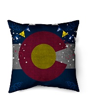 Colorado Pride Gift For Family Indoor Pillow - 16” x 16” back