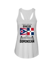 LIVE IN OHIO BEGAN IN DOMINICAN ROOT WOMEN Ladies Flowy Tank thumbnail