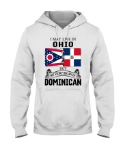 LIVE IN OHIO BEGAN IN DOMINICAN ROOT WOMEN Hooded Sweatshirt thumbnail