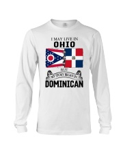 LIVE IN OHIO BEGAN IN DOMINICAN ROOT WOMEN Long Sleeve Tee thumbnail