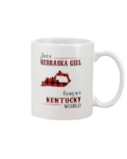 NEBRASKA GIRL LIVING IN KENTUCKY WORLD Mug tile