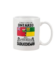 LIVE IN ONTARIO BEGAN IN SASKATCHEWAN ROOT WOMEN Mug thumbnail