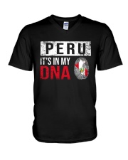 Peru In My Dna V-Neck T-Shirt tile