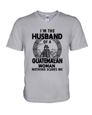 I'M THE HUSBAND OF A GUATEMALAN WOMAN V-Neck T-Shirt thumbnail