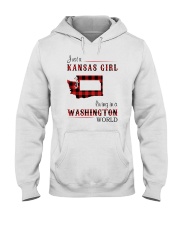 KANSAS GIRL LIVING IN WASHINGTON WORLD Hooded Sweatshirt thumbnail