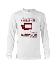 KANSAS GIRL LIVING IN WASHINGTON WORLD Long Sleeve Tee thumbnail