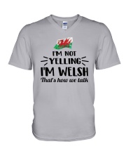 I'M NOT YELLING I'M WELSH V-Neck T-Shirt thumbnail