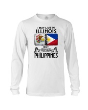 LIVE IN ILLINOIS BEGAN IN PHILIPPINES Long Sleeve Tee tile