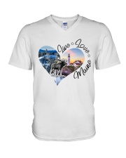 Live Love Maine V-Neck T-Shirt tile
