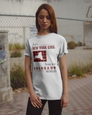 NEW YORK GIRL LIVING IN COLORADO WORLD Classic T-Shirt apparel-classic-tshirt-lifestyle-18
