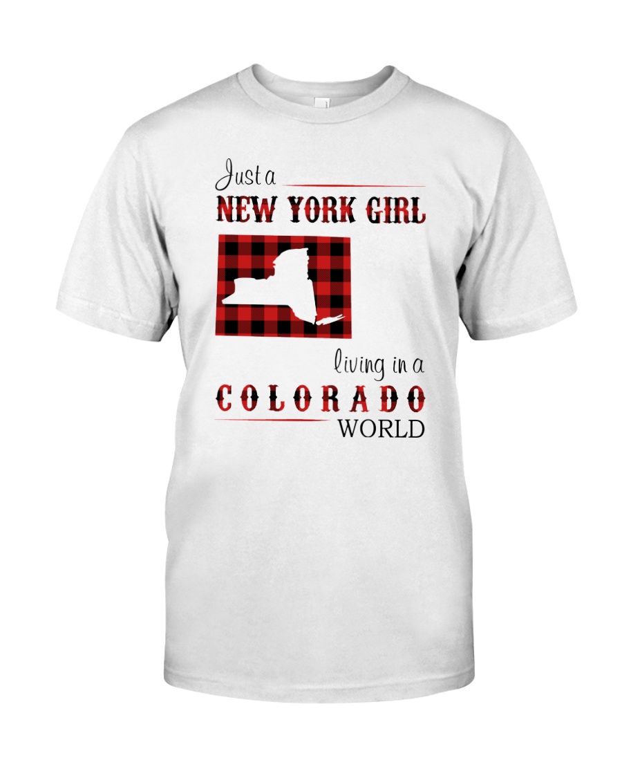 NEW YORK GIRL LIVING IN COLORADO WORLD Classic T-Shirt