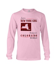 NEW YORK GIRL LIVING IN COLORADO WORLD Long Sleeve Tee thumbnail