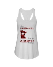 FILIPINO GIRL LIVING IN MINNESOTA WORLD Ladies Flowy Tank tile