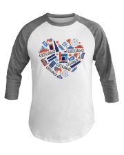 Chicago Heart Symbols Baseball Tee tile