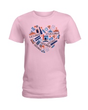 Chicago Heart Symbols Ladies T-Shirt front