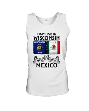 LIVE IN WISCONSIN BEGAN IN MEXICO Unisex Tank thumbnail
