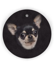 Chihuahua Face Circle Ornament (Wood tile