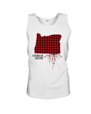 Oregon Roots Red Pattern Unisex Tank tile