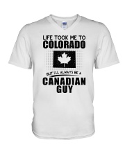 CANADIAN GUY LIFE TOOK TO COLORADO V-Neck T-Shirt thumbnail