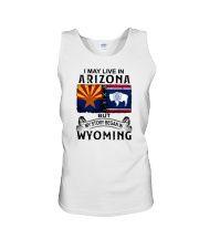 LIVE IN ARIZONA BEGAN IN WYOMING Unisex Tank thumbnail