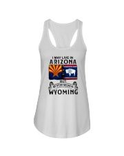 LIVE IN ARIZONA BEGAN IN WYOMING Ladies Flowy Tank thumbnail