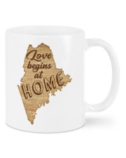 Maine Love Begins At Home Mugs tile