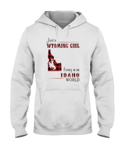 WYOMING GIRL LIVING IN IDAHO WORLD Hooded Sweatshirt thumbnail