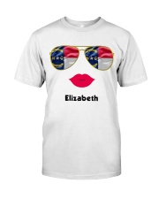 North Carolina Flag Glasses Custom Your Name Classic T-Shirt tile