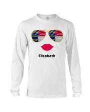 North Carolina Flag Glasses Custom Your Name Long Sleeve Tee tile