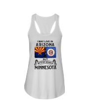 LIVE IN ARIZONA BEGAN IN MINNESOTA Ladies Flowy Tank tile