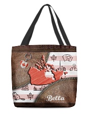Personalize Canadian Symbols All-over Tote front