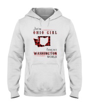 OHIO GIRL LIVING IN WASHINGTON WORLD Hooded Sweatshirt thumbnail