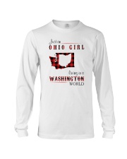 OHIO GIRL LIVING IN WASHINGTON WORLD Long Sleeve Tee thumbnail