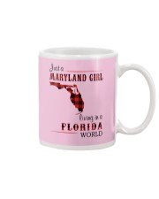 MARYLAND GIRL LIVING IN FLORIDA WORLD Mug tile