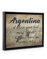 ARGENTINA A PLACE YOUR HEART REMAINS Floating Framed Canvas Prints Black tile