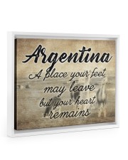 ARGENTINA A PLACE YOUR HEART REMAINS Floating Framed Canvas Prints White tile