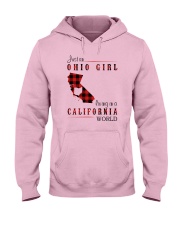 OHIO GIRL LIVING IN CALIFORNIA WORLD Hooded Sweatshirt thumbnail