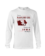 MARYLAND GIRL LIVING IN IOWA WORLD Long Sleeve Tee thumbnail
