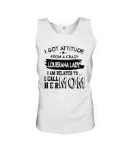 I GOT ATTITUDE FROM A CRAZY LOUISIANA LADY Unisex Tank thumbnail