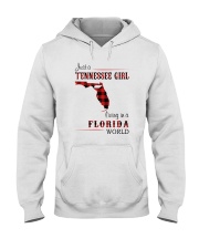 TENNESSEE GIRL LIVING IN FLORIDA WORLD Hooded Sweatshirt tile