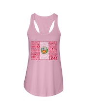 Peru City Flag Ladies Flowy Tank tile
