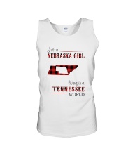 NEBRASKA GIRL LIVING IN TENNESSEE WORLD Unisex Tank thumbnail