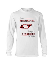 NEBRASKA GIRL LIVING IN TENNESSEE WORLD Long Sleeve Tee thumbnail