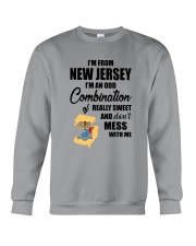 I'M FROM NEW JERSEY I'M AN ODD COMBINATION Crewneck Sweatshirt thumbnail