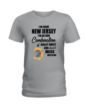 I'M FROM NEW JERSEY I'M AN ODD COMBINATION Ladies T-Shirt thumbnail