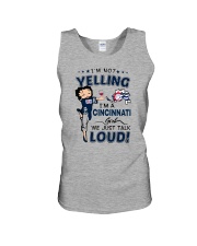 I'M A CINCINNATI GIRL WE JUST TALK LOUD Unisex Tank tile