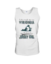 JERSEY GIRL LIFE TOOK TO VIRGINIA Unisex Tank tile