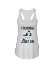 JERSEY GIRL LIFE TOOK TO VIRGINIA Ladies Flowy Tank tile